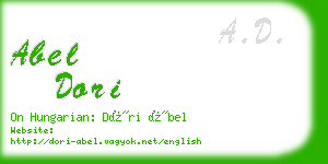 abel dori business card